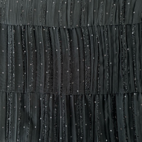 Vintage MSK Women’s XL Sheer Glitter Tiered Maxi Skirt Y2K Whimsigoth Fairy - Picture 5 of 8